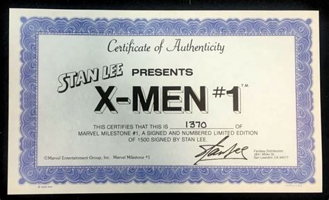 Authenticating Marvel Comic Book