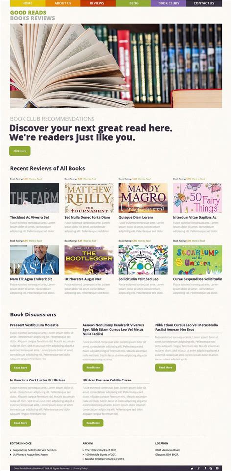 Book Review Website