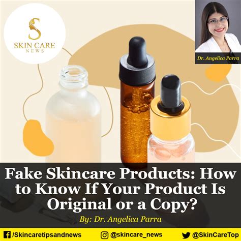 Fake skincare product