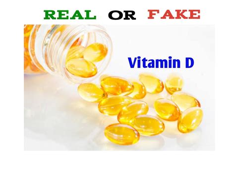 Fake vitamins and supplements