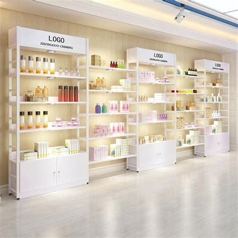 Skincare products on shelf